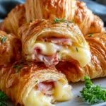 Air Fryer Rinder Schinken Kyse Croissants