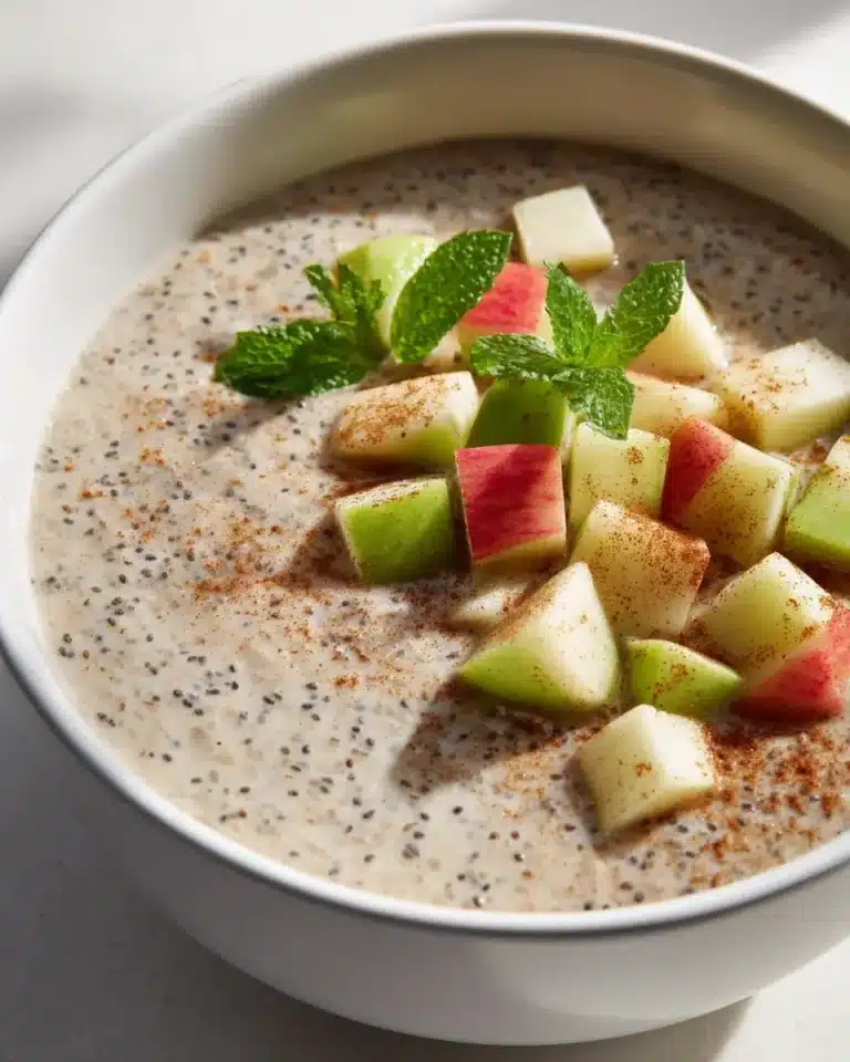 Apfel-Chia-Frühstückspudding: Dein gesunder Start in den Tag! – Snackerra