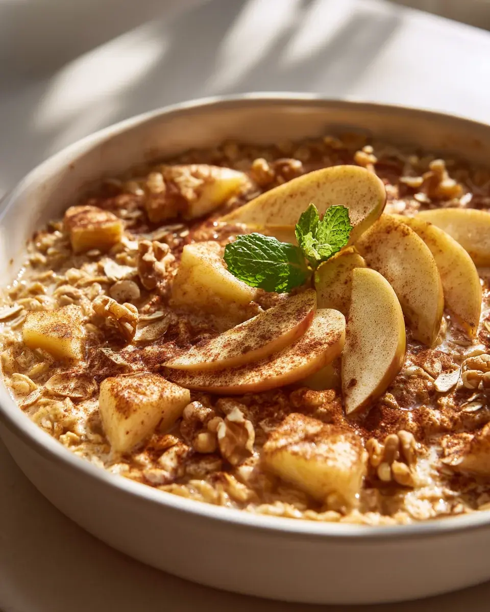 Apple Pie Oatmeal Breakfast Bake