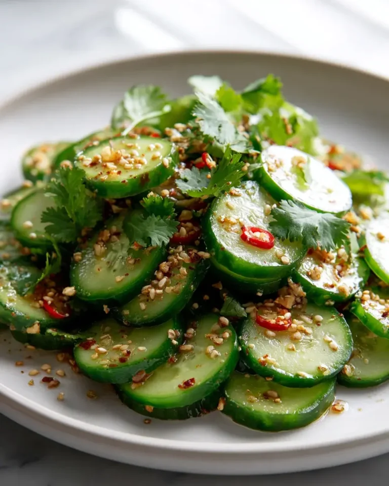 Asiatischer Gurkensalat mit Chili-Sesam – erfrischend! – Snackerra