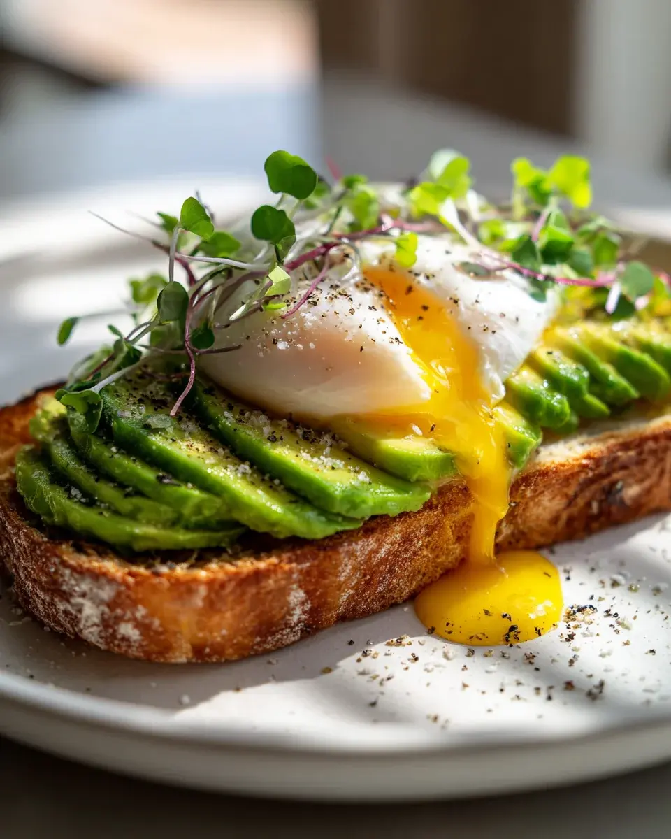 Avocado Toast mit pochiertem Ei