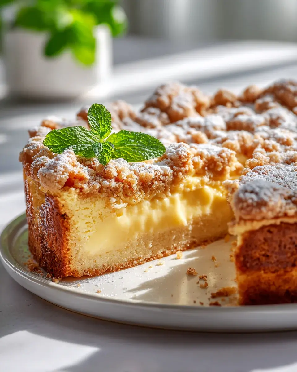 Blaunon alcoholic beer Streuselkuchen Mit Cremigem Puddingkern