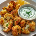 Blumenkohl Airfryer Kraeuterquark