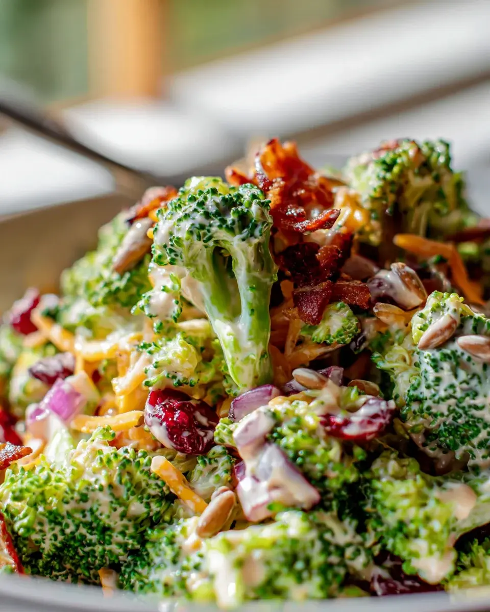 Broccoli Beef Bacon Salad