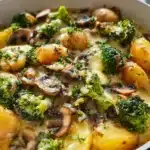 Brokkoli Kartoffel Pfanne Mit Pilzen