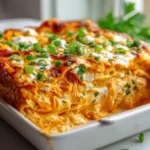 Buffalo Chicken Lasagna Bake