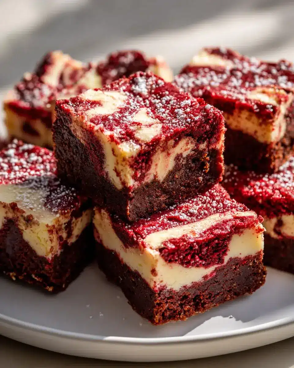Cake Mix Red Velvet Cheesecake Brownies