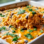 Chicken Enchilada Rice Casserole