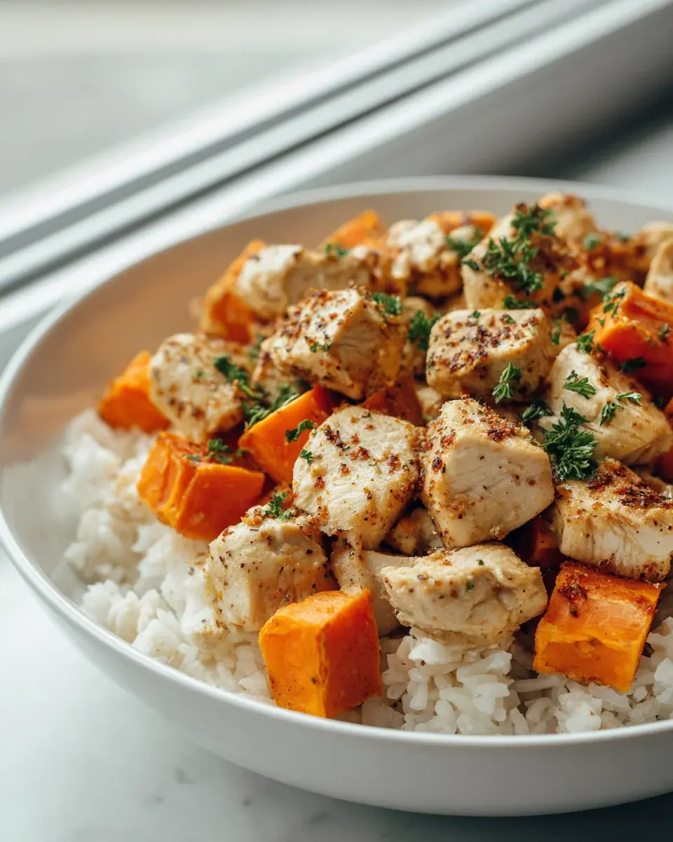 Chicken Sweet Potato Rice Bowl Recipe