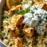 Chicken Tzatziki Rice Bake