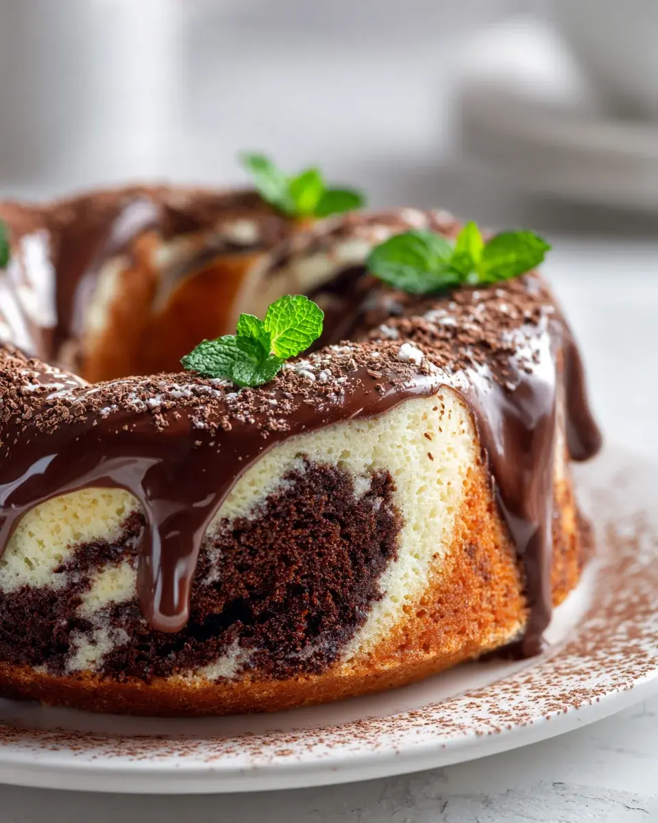 Chocolate Marble Quark Cakes