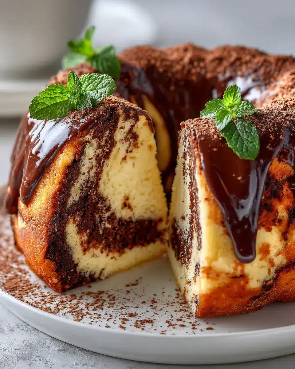 Chocolate Marble Quark Cakes