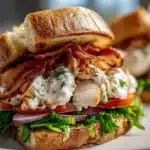 Chopped Chicken Beef Bacon Ranch Sandwich Minute Flavor Bomb