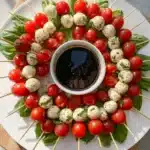 Christmas Caprese Wreath