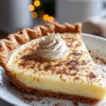 Christmas Eve Cinnamon Vanilla Custard Pie