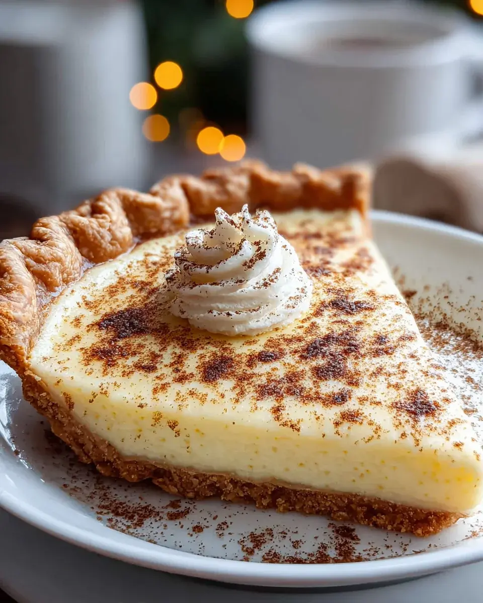 Christmas Eve Cinnamon Vanilla Custard Pie
