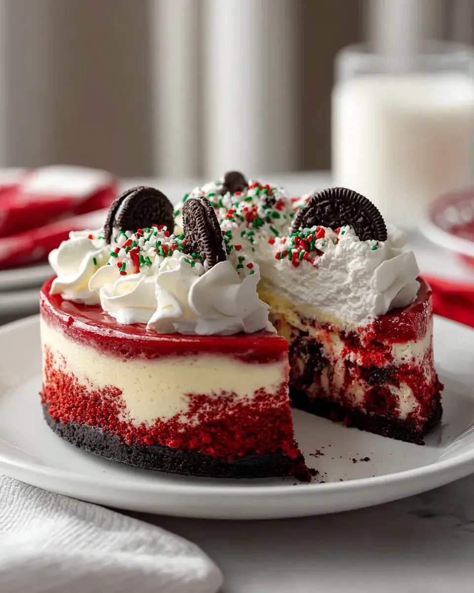 Christmas Red Velvet Cheesecake Rezept