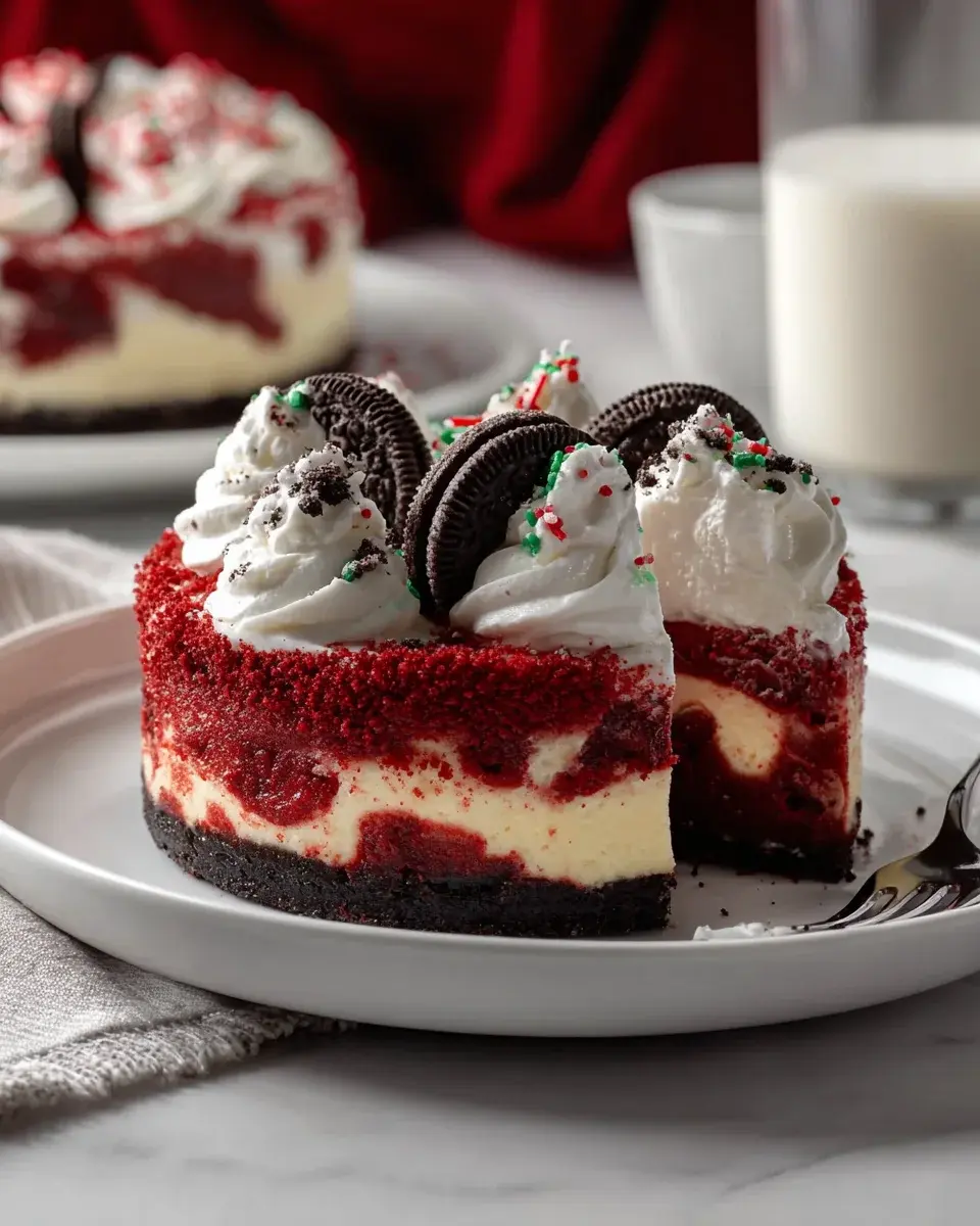 Christmas Red Velvet Cheesecake Rezept