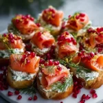 Christmas Salmon Bruschetta Wreath Rezept