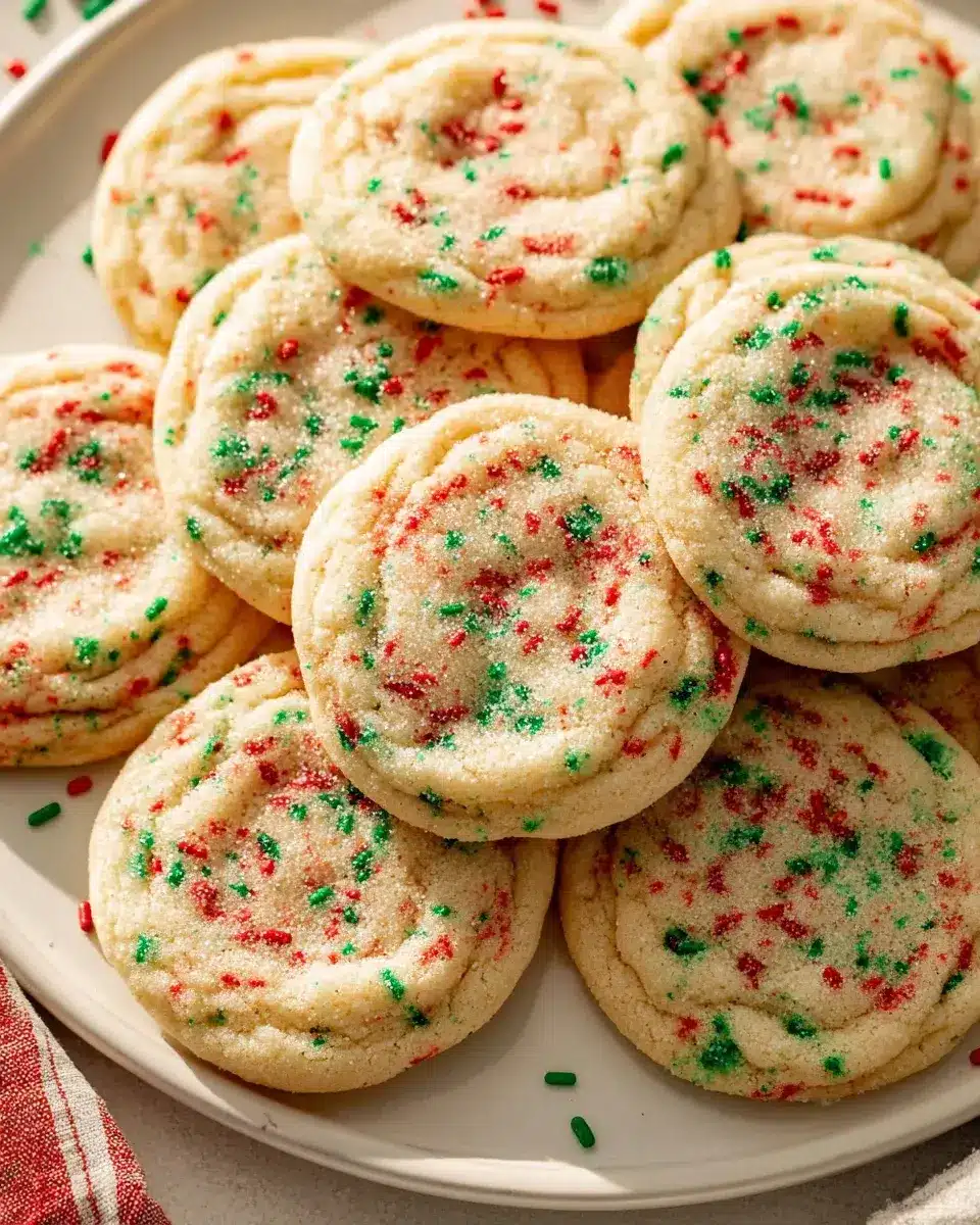 Christmas Sprinkle Sugar Cookies
