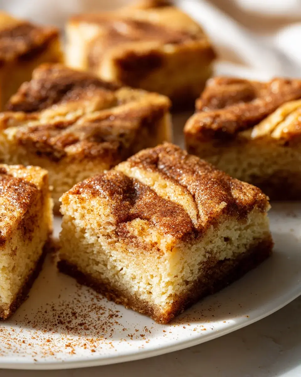 Cinnamon Swirl Snickerdoodle Blondies