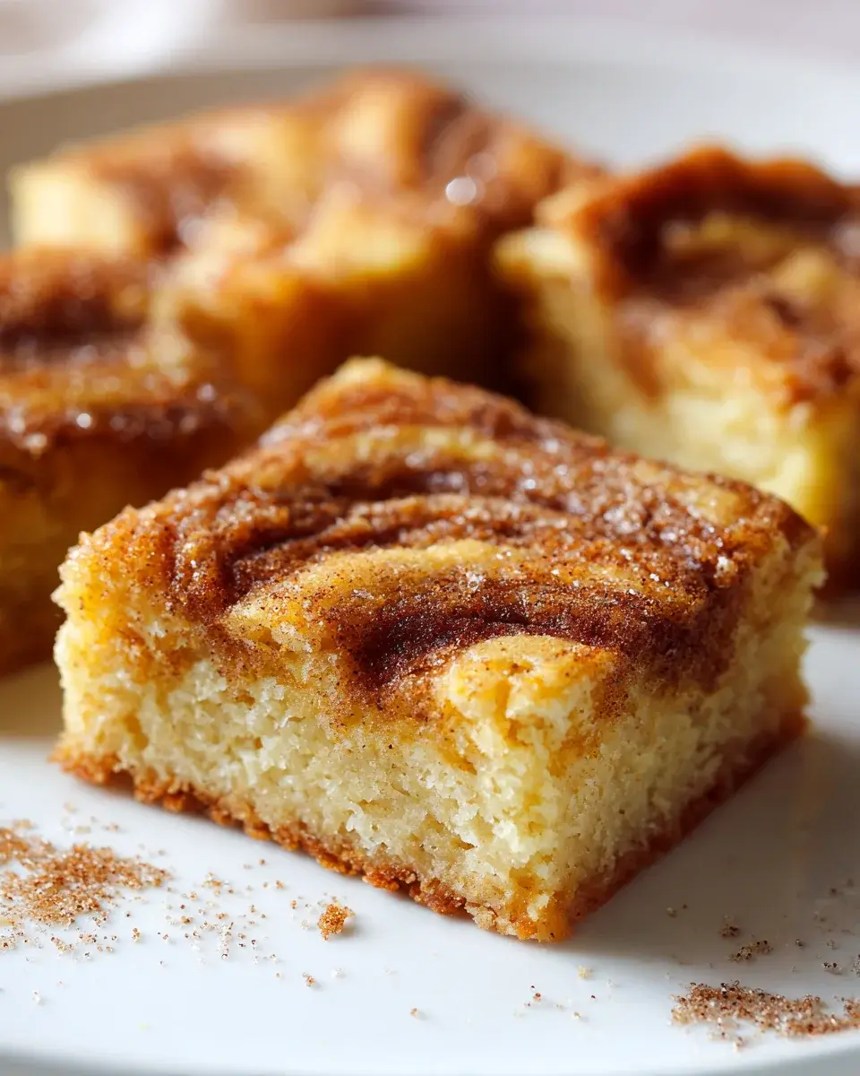 Cinnamon Swirl Snickerdoodle Blondies