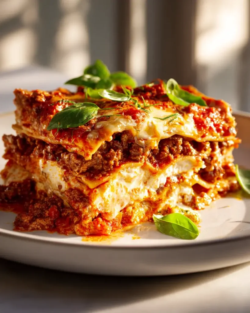 Klassische Rinderlasagne mit Ricotta – unwiderstehlich! – Snackerra