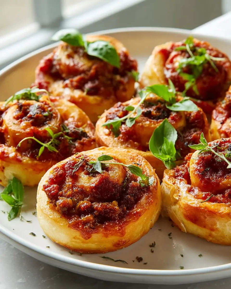 Classic Beef Pepperoni Pizza Snails