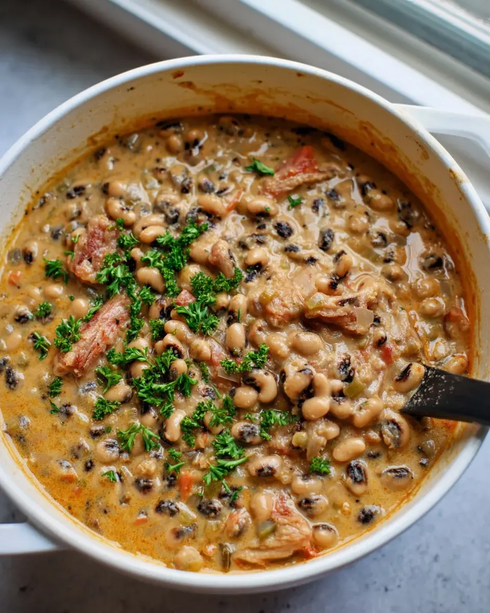 Creamy Black Eyed Peas Rezept