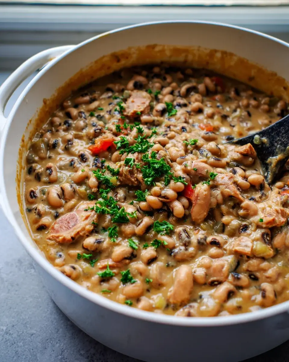 Creamy Black Eyed Peas Rezept