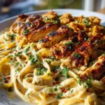 Creamy Cajun Chicken Spaghetti With Garlic Mozzarella Sauce