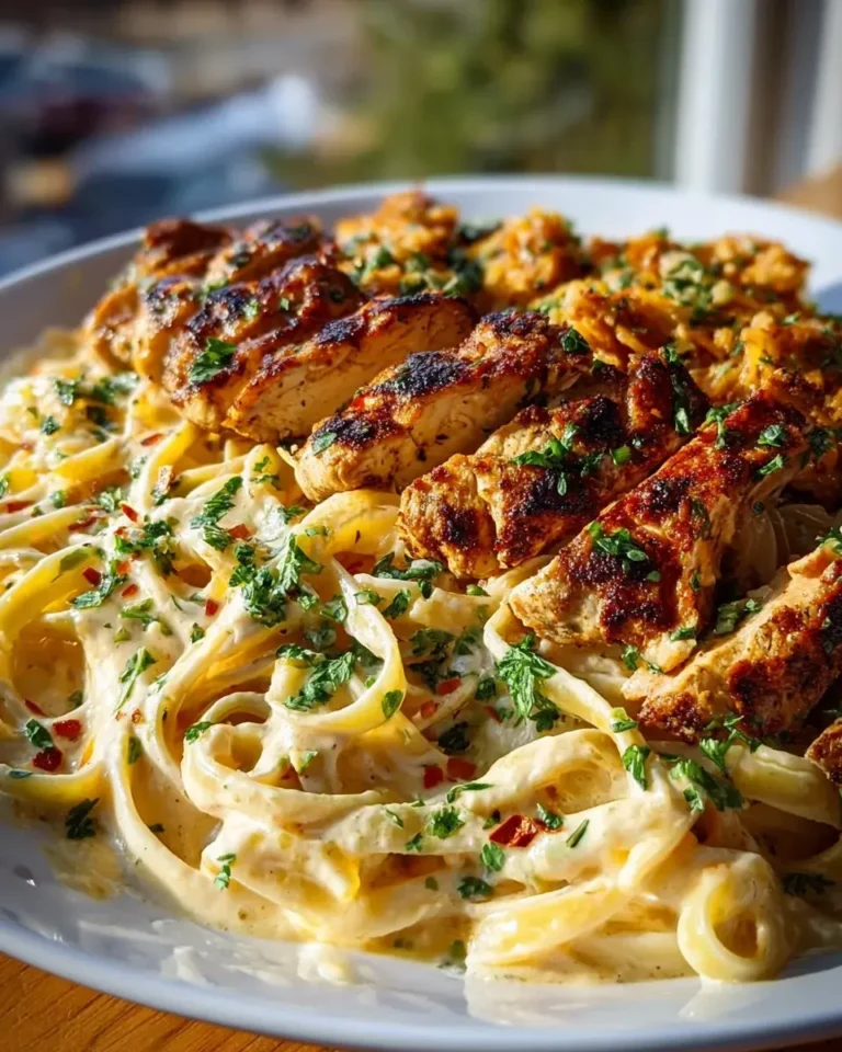 Cremige Cajun-Hühnchen-Spaghetti mit Knoblauch-Mozzarella-Sauce