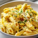 Creamy Lemon Feta Pasta Rezept