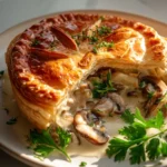 Creamy Mushroom Pot Pie With Puff Pastry