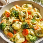 Cremige Gemuesetortellini Pfanne