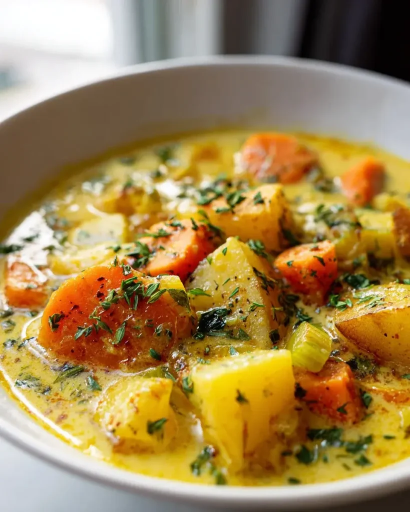 Cremiger Veganer Kartoffel Eintopf – Herzhaft & Gesund – Snackerra