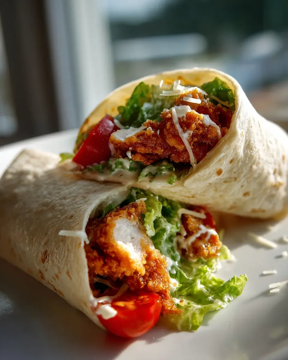 Crispy Chicken Caesar Wraps 1