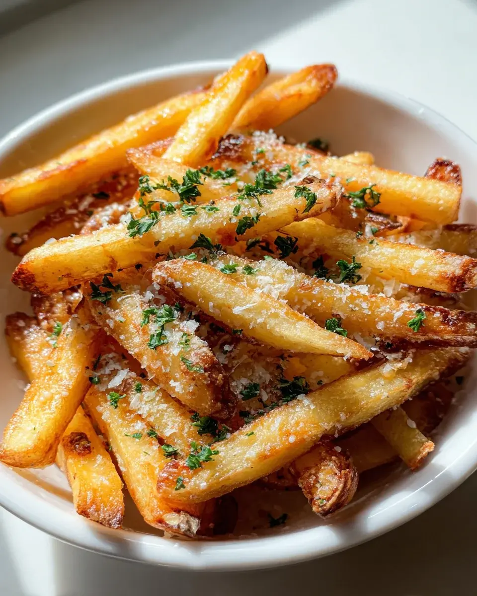 Crispy Garlic Parmesan Fries