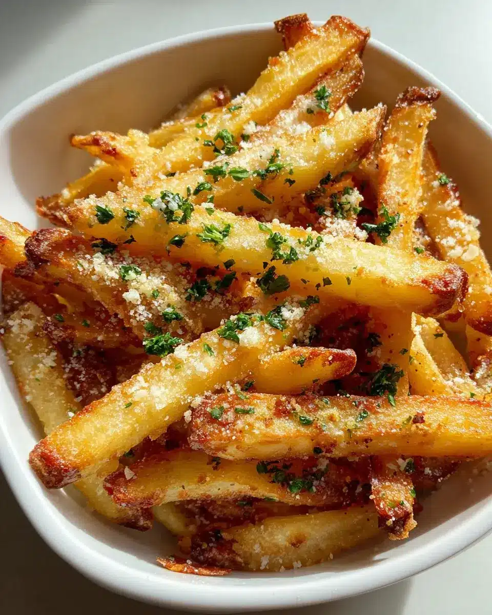 Crispy Garlic Parmesan Fries