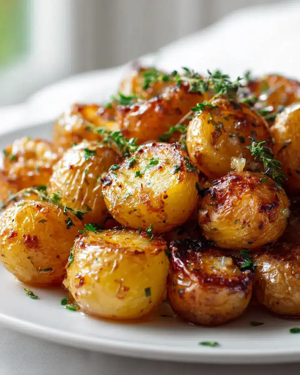 Crispy Sheet Pan Honey Mustard Baby Potatoes