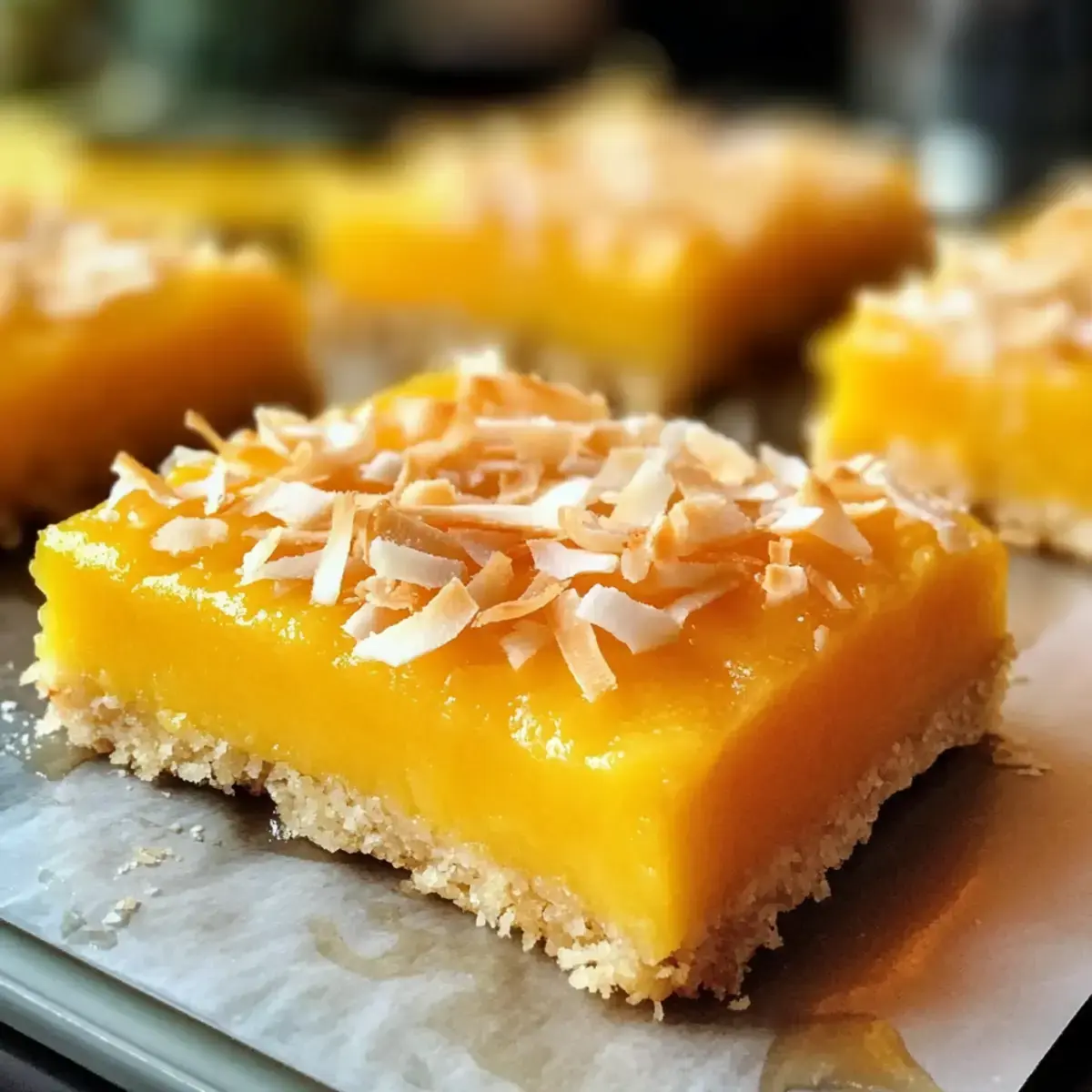 Easy Mango Kokosnuss Riegel