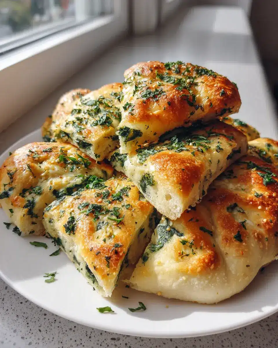 Easy Spinach Cottage Cheese Flagels