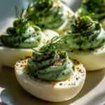 Eerily Elegant Swamp Eggs Halloween Deviled Eggs 2