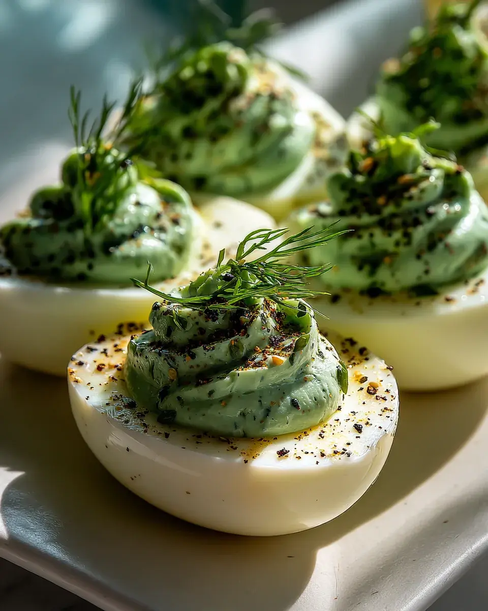 Eerily Elegant Swamp Eggs Halloween Deviled Eggs 2