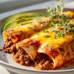 Enchiladas Mexikanisch Mit Guacamole