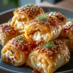 Feta Rollen Ofen Chili Honig