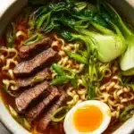 Flank Steak Ramen Noodle Bowls