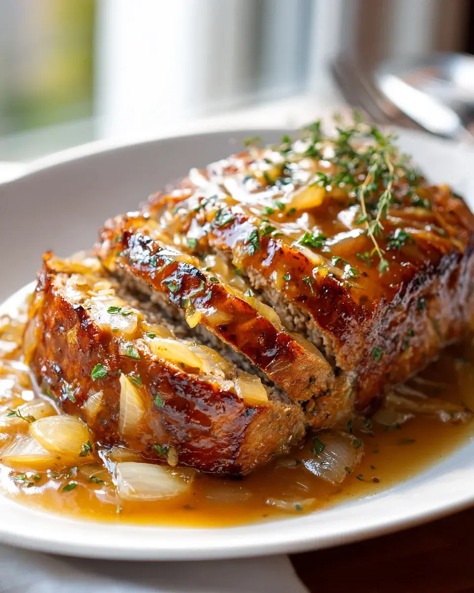 Franzysischer Zwiebelhackbraten