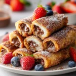 French Toast Rolls Mit Nutella Und Zimt