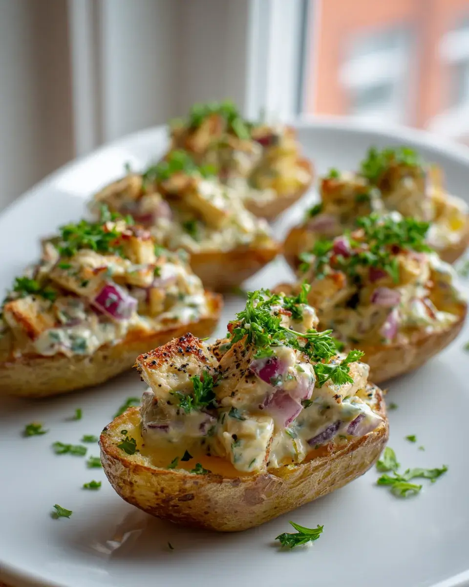 Gefüllte Kartoffeln Nach Flammkuchen Art